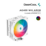 COOLER PARA PROCESADOR DEEP COOL AG400 WH ARGB (R-AG400-WHANMC-G-2)