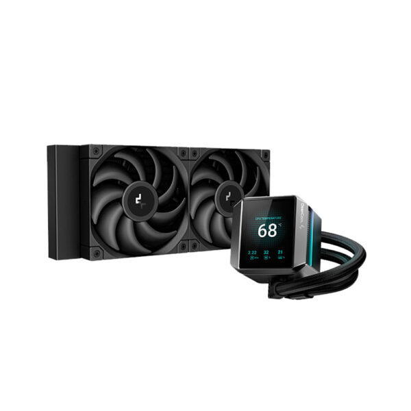 SISTEMA DE ENFRIAMIENTO LIQUIDO DEEPCOOL MYSTIQUE 240 PANTALLA DIGITAL (R-LX550-BKDSNC-G-1)