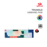 TECLADO GAMER REDRAGON TRUNDLE ( K668WBO-RGB ) EN| LED-RGB |
