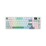 TECLADO GAMER REDRAGON GALATIN PRO ( K719WG-RGB-PRO ) WIRELESS - BT - USB-C | SWITCH MINT MAMBO | WHITE/GREEN | LED-RGB