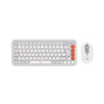 TECLADO LOGITECH + MOUSE POP ICON BLUETOOTH/WIRELESS SP / COPILOT/ WHITE (920-013055)