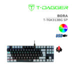 TECLADO T-DAGGER BORA BLACK/GREY ( T-TGK313BG SP ) GAMING SWHITCH RED | RETROILUMINACION RAINBOW