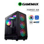 CASE GAMER GAMEMAX FORGE AB MALLA ( FORGE AB ) S/FUENTE | VIDRIO TEMPLADO | 6 LED-ARGB