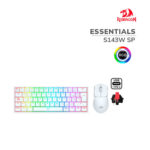 KIT GAMER REDRAGON GAMING ESSENTIALS (S143W SP) LED RGB | TECLADO Y MOUSE | SWITCH RED | WHITE