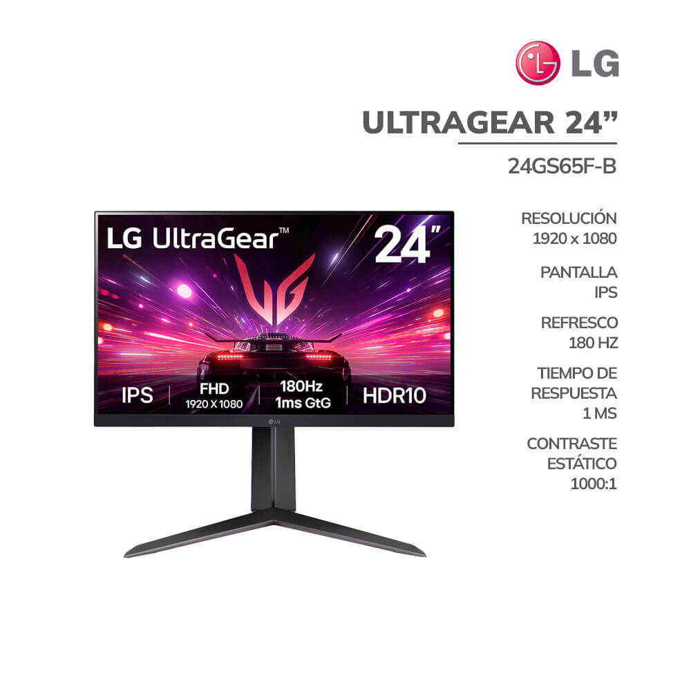 monitor-lg-24-ultragear-24gs65f-b-panel-ips-180hz-1ms-hdmi-dp-pc-speed MONITOR LG 24" ULTRAGEAR (24GS65F-B) PANEL IPS| 180HZ- 1MS | HDMI- DP