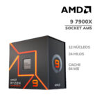 PROCESADOR AMD RYZEN 9 7900X 4.7GHZ - 64MB | AM5 (100-100000589WOF)
