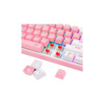 TECLADO GAMER REDRAGON FIZZ PRO ( K616-RGB-PW SP ) USB - WIRELESS | SWITCH RED | PINK/WHITE | LED RGB