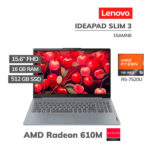 LAPTOP LENOVO IDEAPAD SLIM 3 15AMN8 RYZEN 5 -7520U 16GB DDR5 512GB SSD 15.6" FHD FREEDOS ( 82XQ00N6LM )