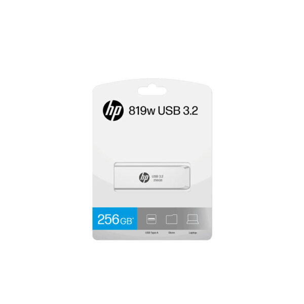 MEMORIA USB HP 256GB 819W METAL SILVER (HPFD819W-256)