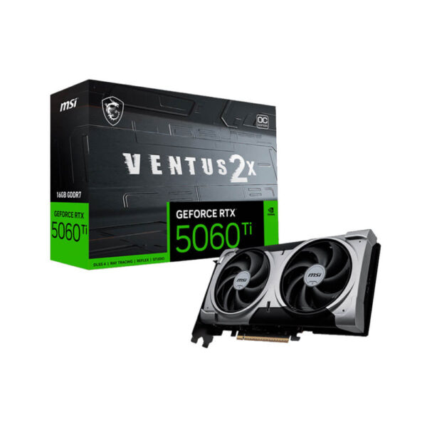 TARJETA DE VIDEO MSI RTX 5060TI 16GB VENTUS 2X OC PLUS (912-V535-027)