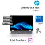 LAPTOP HP OMNIBOOK 5  FLIP 14-FP0013 CORE 5 120U 8GB 512GB SSD 14 2K TOUCHSCREEN WINDOWS 11 ( B5UJ3UA-ABA )