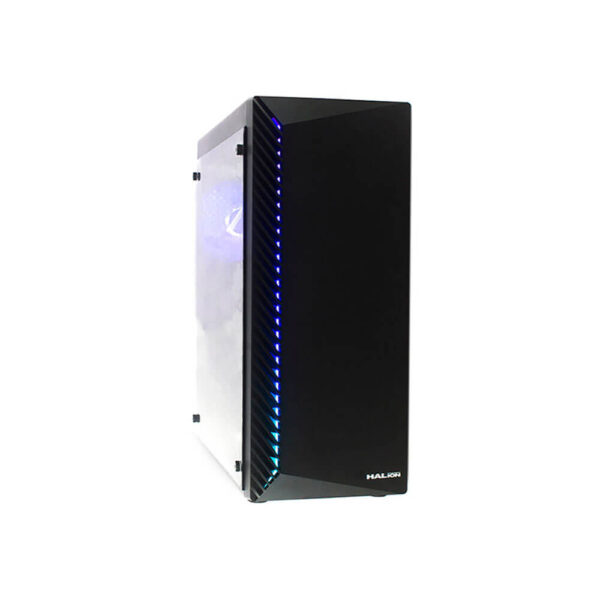CASE GAMER HALION LIGHTNING (LIGHTNING) 500W | LED-RGB | BLACK