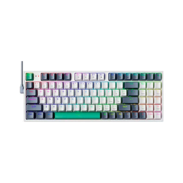 Teclado Gamer Machenike K500 White (K500-B94) Switch Brown