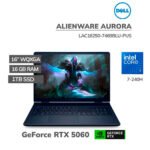 LAPTOP GAMER ALIENWARE LAC16250 ULTRA 7-240H 16GB 1TB SSD GEFORCE RTX 5060 8GB 16 FHD WINDOWS 11 (7469BLU-PUS)