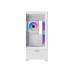 CASE GAMER HALION JUPITER K04 ( JUPITER-K04 ) S/FUENTE | VIDRIO TEMPLADO | 6 LED-ARGB WHITE