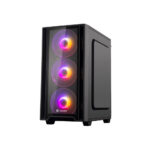 CASE GAMER HALION RAGNAROK 320 550W BLACK 4X12 ARGB VIDRIO TEMPLADO