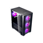CASE GAMER HALION RAGNAROK 320 550W BLACK 4X12 ARGB VIDRIO TEMPLADO
