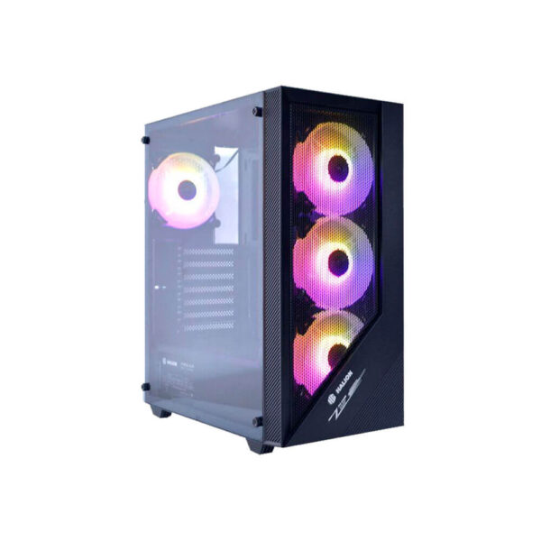 CASE GAMER HALION TORNADO-03 ( TORNADO 03 ) 600W | VIDRIO TEMPLADO | 4 LED-ARGB