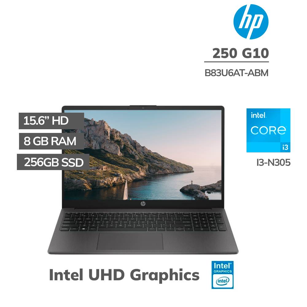 laptop-hp-250-g10-intel-core-i3-n305-8gb-256gb-ssd-15-6″-hd-freedos-b83u6at-abm laptop-hp-250-g10-intel-core-i3-n305-8gb-256gb-ssd-15-6″-hd-freedos-b83u6at-abm