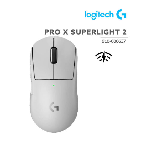 MOUSE LOGITECH G PRO X SUPERLIGHT 2 WIRELESS LIGHTSPEED/LIGHTFORCE WHITE (910-006637)