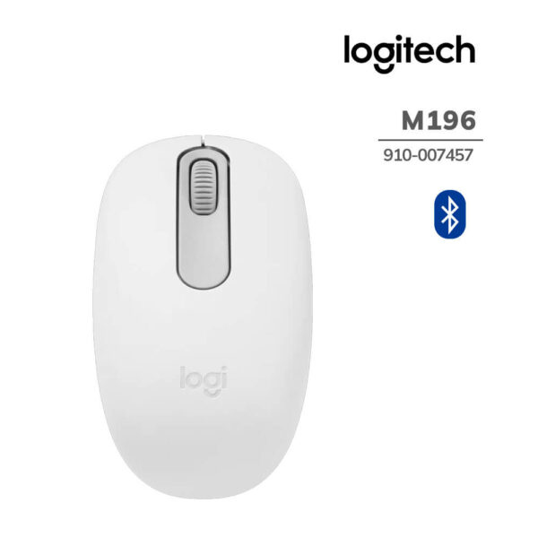MOUSE LOGITECH M196 BLUETOOTH WHITE (910-007457)