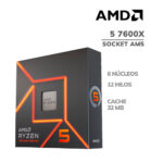 PROCESADOR AMD RYZEN 5 7600X 4.7GHZ - 32MB | AM5 (100-100000593WOF)