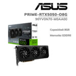 TARJETA DE VIDEO ASUS RTX 5050 8GB PRIME OC EDITION ( PRIME-RTX5050-O8G ) 128 BIT ( 90YV0N70-M0AA00 )