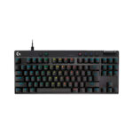 Teclado Logitech Pro X TKL Rapid Análogo / Wired USB-C / Lightsync RGB / Keycontrol Black