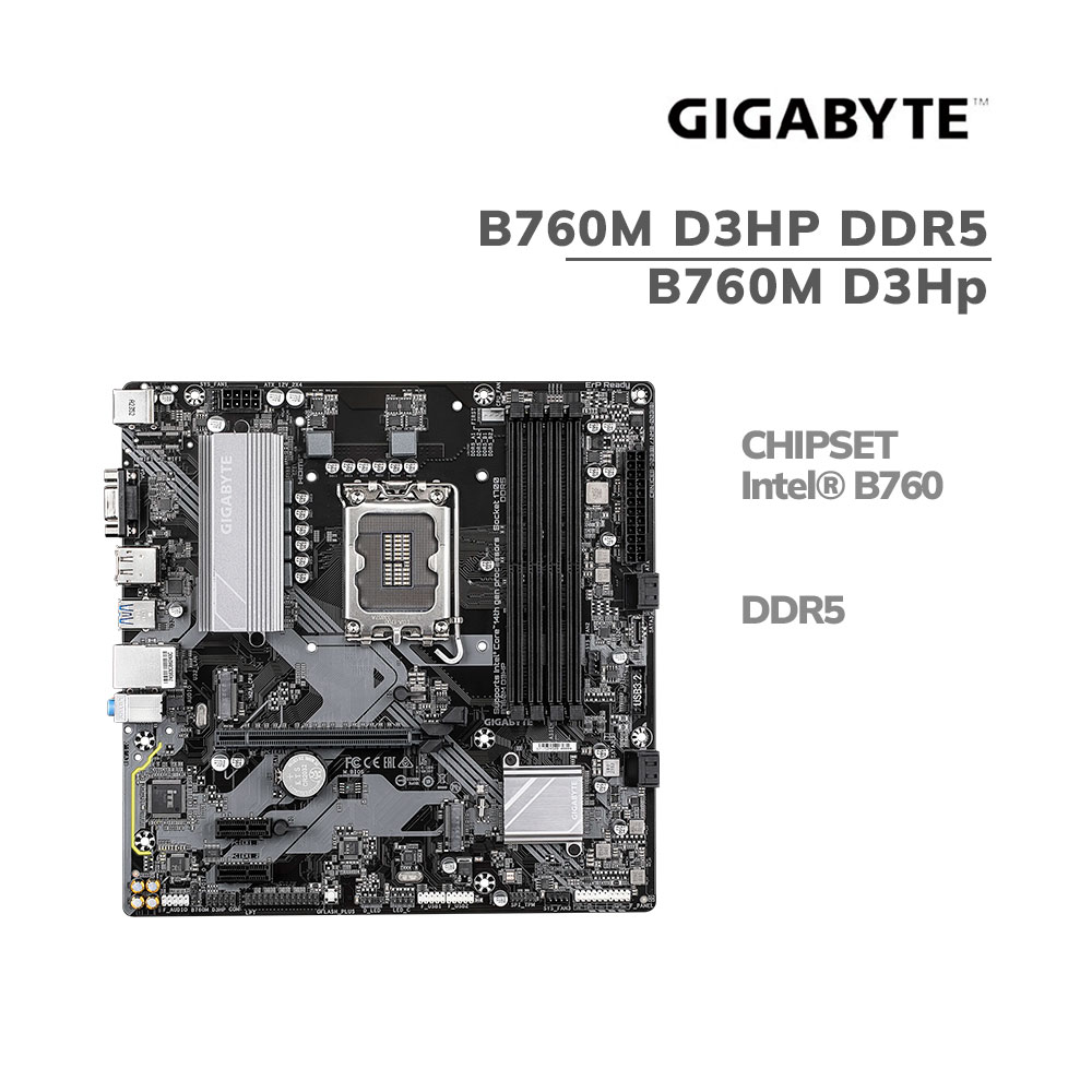 B760M-D3Hp Mainboard Gigabyte B760M D3Hp Ddr5 (B760M D3Hp) Lga 1700 - Imagen 1
