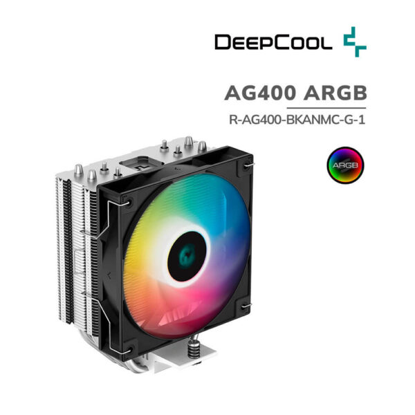 COOLER PARA PROCESADOR DEEPCOOL GAMMAXX AG400 ARGB (R-AG400-BKANMC-G-1) LED-ARGB