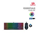 KIT GAMER REDRAGON ESSENTIALS TECLADO+ MOUSE (KUMARA- M724) BLACK | (S145-SP)|SWITCH AZUL