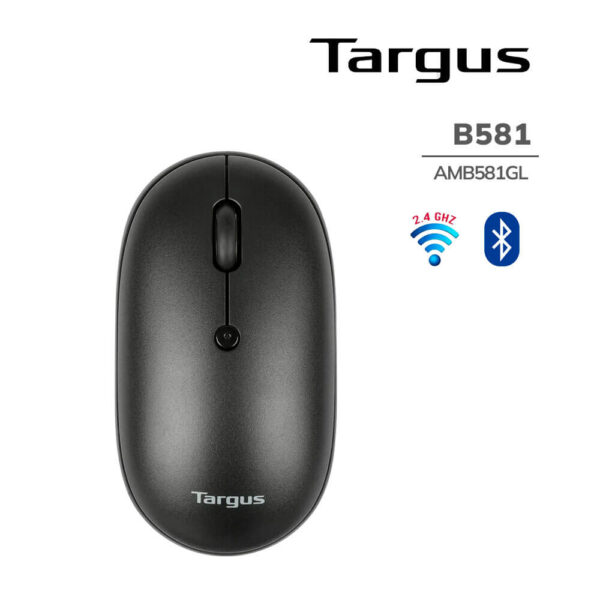 MOUSE TARGUS B581 COMPACT ANTIMICROBIAL MULTI-DEVICE BT BLACK (AMB581GL)