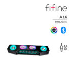 Parlante Fifine A16 Black (A16) BT - 3.5mm | LED-RGB