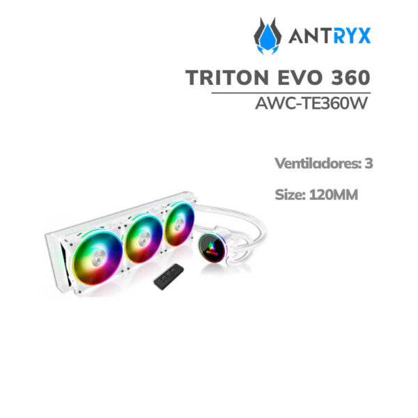 SISTEMA DE ENFRIAMIENTO LIQUIDO ANTRYX TRITON EVO 360 ( AWC-TE360W ) LED-ARGB