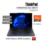LAPTOP LENOVO THINKPAD E14 GEN 6 RYZEN 5-7535HS 16GB 512GB SSD 14 WUXGA WINDOWS 11 PRO (21M40010LM)