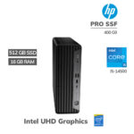 COMPUTADORA HP PRO 400 G9 SFF I5-14500 16GB DDR5 512GB SSD WINDOWS 11 PRO (A03G9LA-ABM)