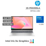 LAPTOP HP 15-FD0255LA CORE 5-120U 8GB 512GB SSD 15.6 FHD FREEDOS ( B9TX3LA-ABM )
