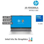 LAPTOP HP 15-FD0260LA CORE 5-120U 16GB 512GB SSD 15.6 FHD FREEDOS ( B9TX9LA-ABM )