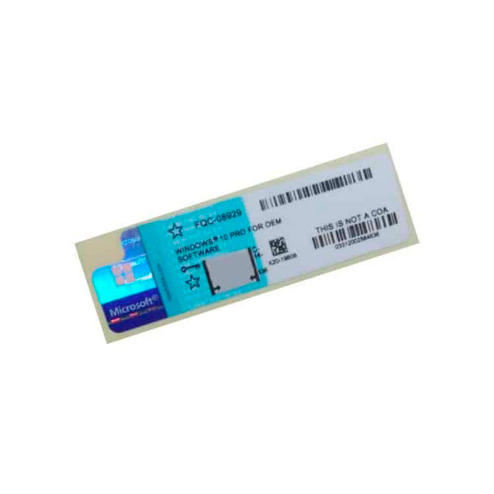 FQC-08981_Sticker(1) Licencia Microsoft Windows 10 Pro 64 Bits OEM / Sticker - Imagen 2