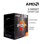 COMPUTADORA CORPORATIVA AMD RYZEN 5 5600GT A520M 8GB 500GB SSD 21.5" FHD