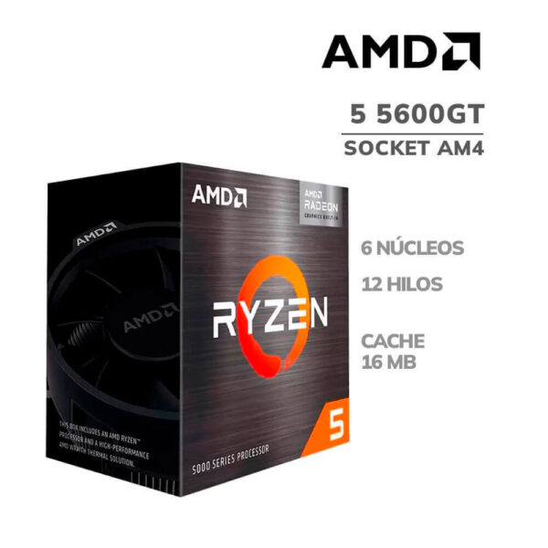 COMPUTADORA CORPORATIVA AMD RYZEN 5 5600GT A520M 8GB 500GB SSD 21.5" FHD