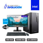 COMPUTADORA EVOLUCION INTEL I5 14400 H610M 8GB 500GB SSD 21.5" FHD