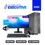 COMPUTADORA EXECUTIVE INTEL I3 12100 H610M 8GB 500GB SSD 21.5" FHD