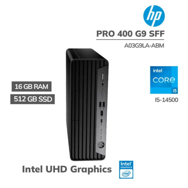 COMPUTADORA HP PRO 400 G9 SFF I5-14500 16GB DDR5 512GB SSD WINDOWS 11 PRO (A03G9LA-ABM)