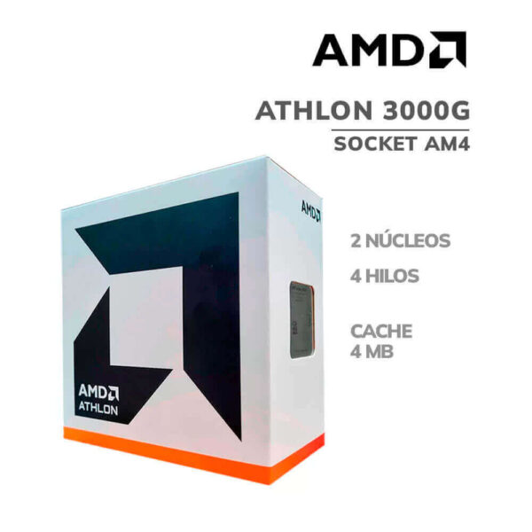 COMPUTADORA PRODUCTIVIDAD AMD ATHLON 3000G A520M 8GB 500GB SSD 21.5" FHD