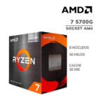 COMPUTADORA VERSÁTIL AMD RYZEN 7 5700G A520M 8GB 500GB SSD 21.5" FHD