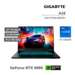 LAPTOP GAMER GIGABYTE A16 I7-13620H 16GB DDR5 512GB SSD GEFORCE RTX 5050 8GB 16 WUXGA WINDOWS 11 (A16 CTHI3LA893SH)