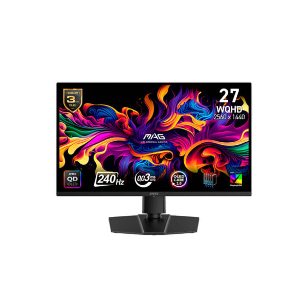 MONITOR GAMER MSI 26.5" ( MAG-271QP ) PANEL OLED QD | WQHD 2560X1440 | 240HZ - 0.03MS | 2 HDMI - 1 DP