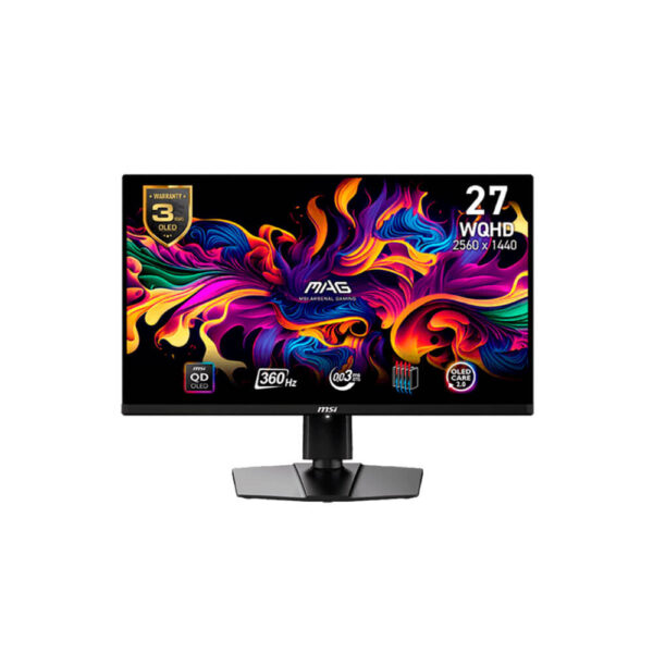 MONITOR GAMER MSI 26.5" ( MAG-271QPX ) PANEL QD OLED | WQHD 2560X1440 | 360HZ - 0.03MS | 2 HDMI - 1 DP - 1 TYPO C