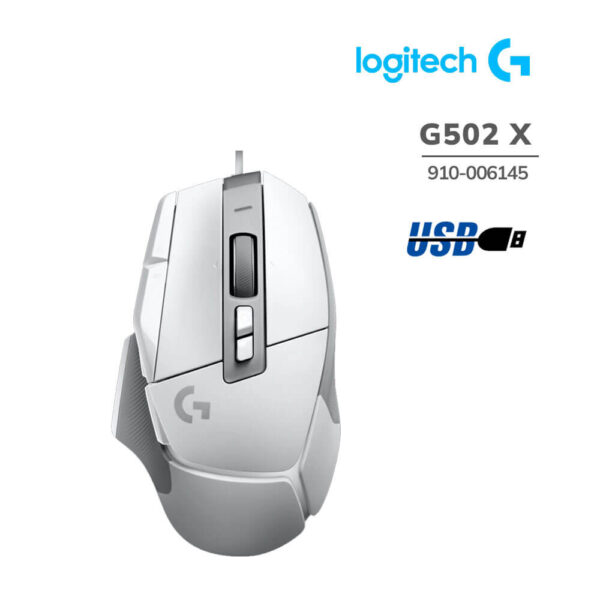 MOUSE GAMER LOGITECH G502 X HERO ( 910-006145 ) SENSOR HERO 25K | 25600 DPI
